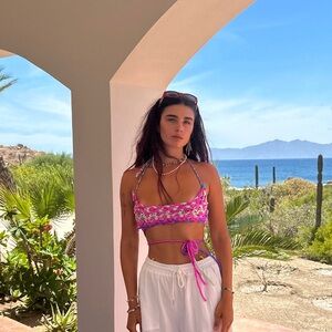 knitted top ( see through )(small/med)